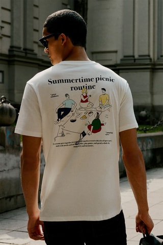 T-shirt relaxed - Ecrù