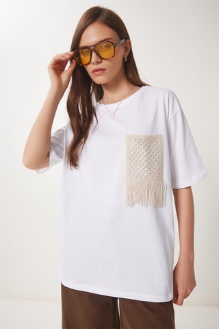 T-shirt oversize - Bianco