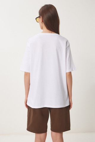 T-shirt oversize - Bianco