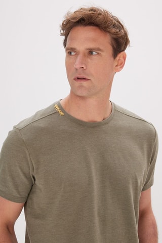 T-shirt slim - Kaki