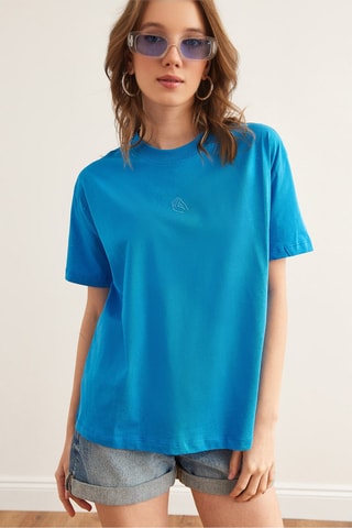 T-shirt boyfriend - Blu