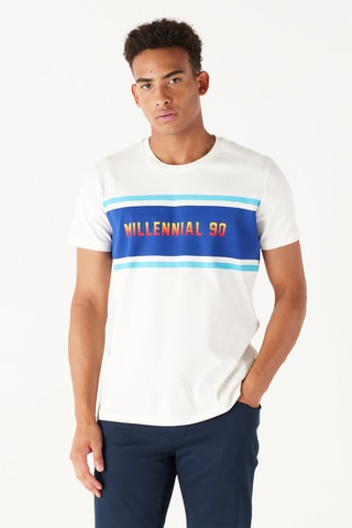 T-shirt slim - Ecrù