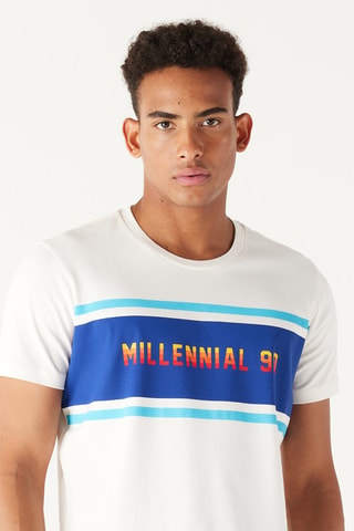 T-shirt slim - Ecrù