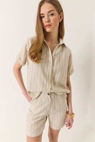 Camicia e shorts - Beige