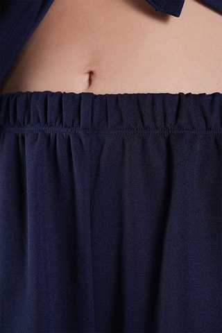 Giacca a portafoglio e pantaloni a vita alta - Navy