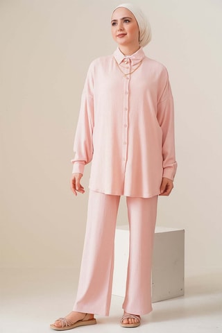 Camicia e pantaloni - Rosa cipria