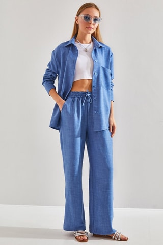 Camicia e pantaloni regular - Indaco