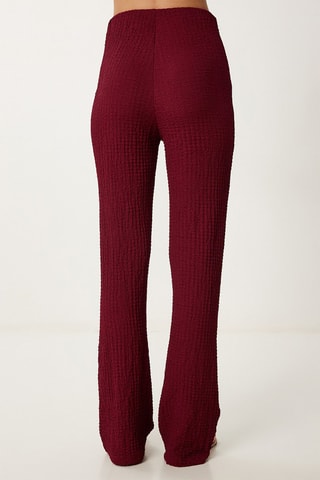 Pantaloni a vita alta e top - Bordeaux