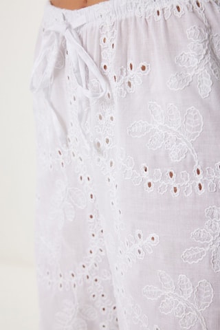 Camicia e pantaloni in sangallo - Bianco