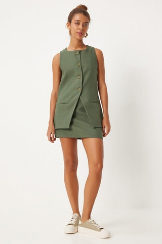 Minigonna - Verde scuro