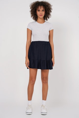 Gonna con volant - Navy