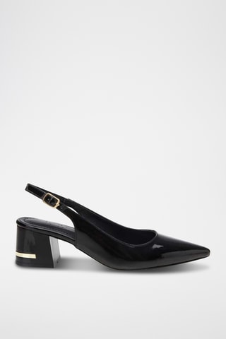 Décolleté in pelle verniciata - Nero