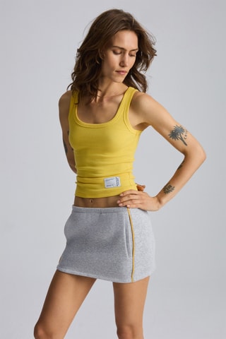 Canotta in cotone bio - Giallo