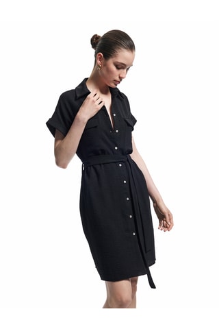Abito a camicia - Nero