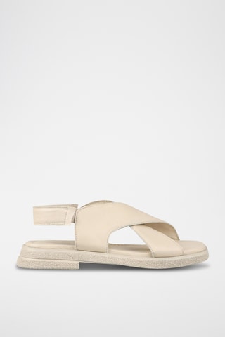 Sandali in pelle - Ecrù