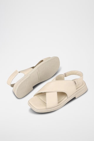 Sandali in pelle - Ecrù