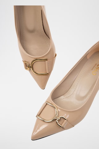 Décolleté in vernice - Beige
