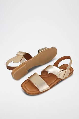Sandali in pelle - Dorato
