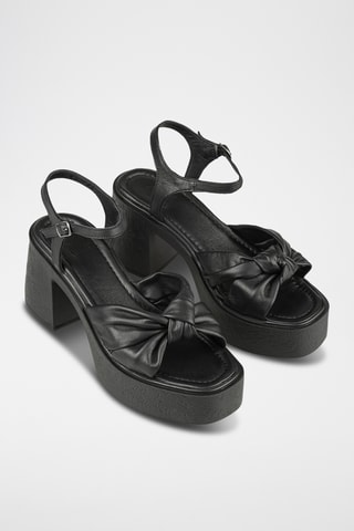 Sandali con tacco - Nero