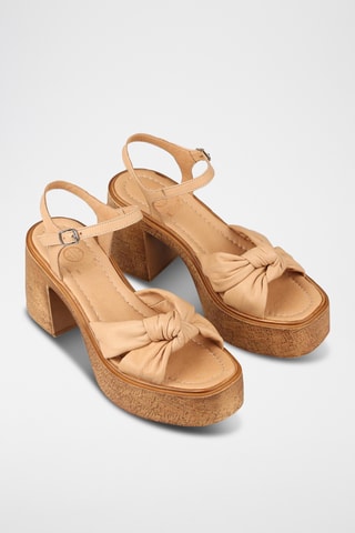Sandali con tacco - Beige