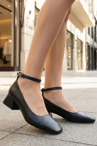 Scarpe baby con tacco - Nero