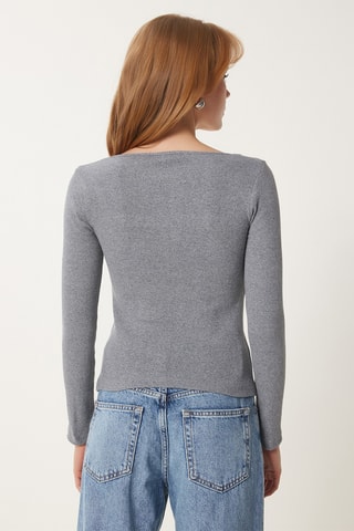 Top - Grigio melange