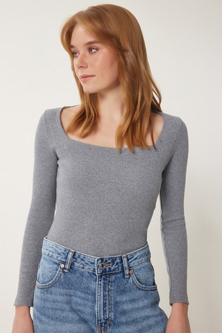 Top - Grigio melange