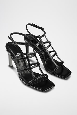 Sandali con tacco - Nero