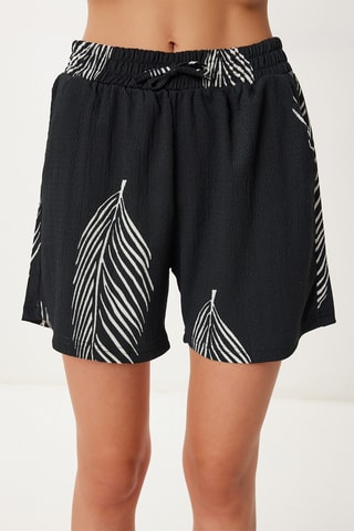 Kimono e shorts - Nero