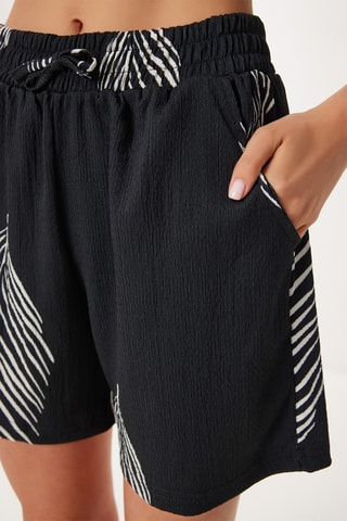 Kimono e shorts - Nero