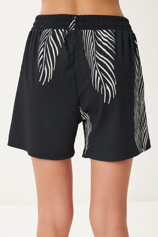 Kimono e shorts - Nero