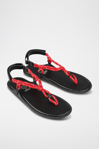 Sandali in pelle - Rosso