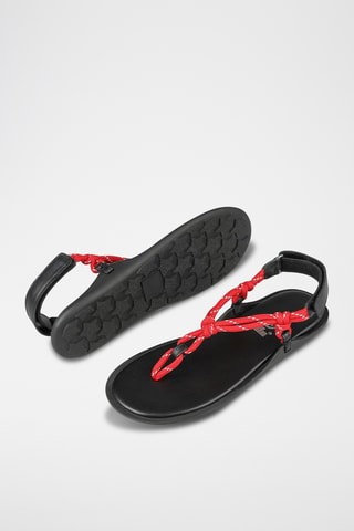 Sandali in pelle - Rosso