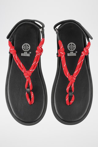 Sandali in pelle - Rosso