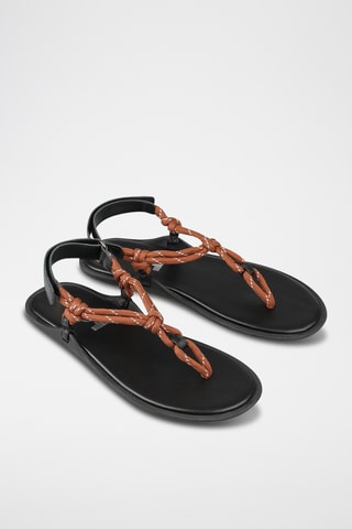 Sandali in pelle - Marrone chiaro