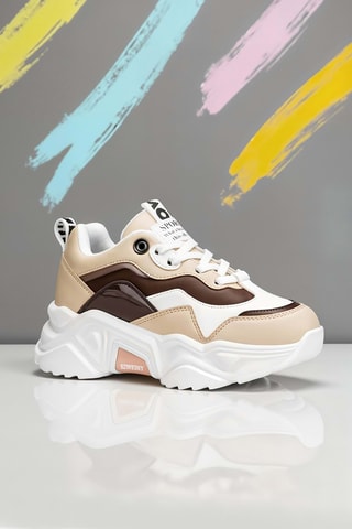 Sneakers - Bianco e marrone