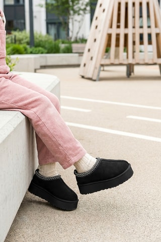 Pantofole platform - Nero