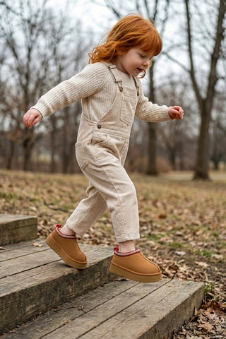 Pantofole platform - Marrone chiaro