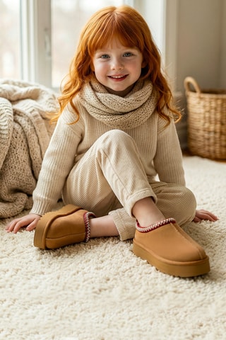 Pantofole platform - Marrone chiaro