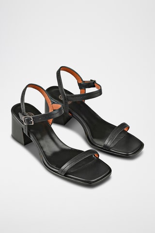 Sandali con tacco - Nero