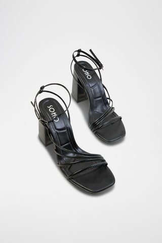 Sandali con tacco - Nero