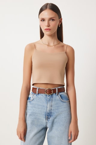 Crop top - Taupe