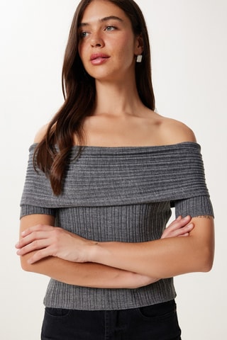 Top - Grigio scuro