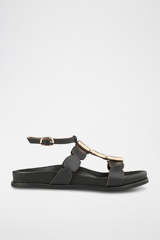 Sandali in pelle - Nero
