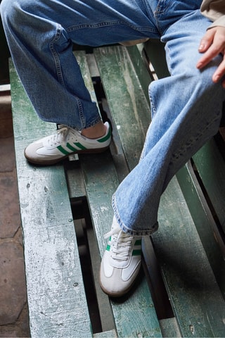 Sneakers - Bianco e verde scuro