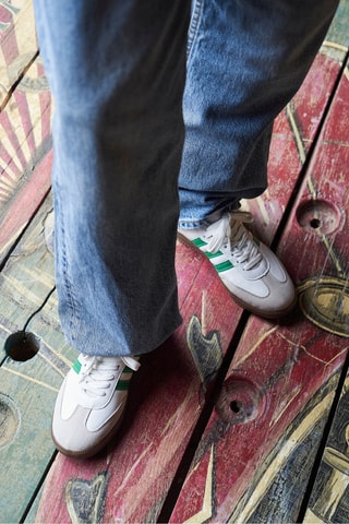 Sneakers - Bianco e verde scuro