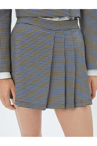 Gonna shorts a vita alta - Cobalto