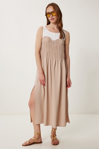 Abito midi - Beige