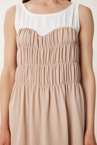 Abito midi - Beige
