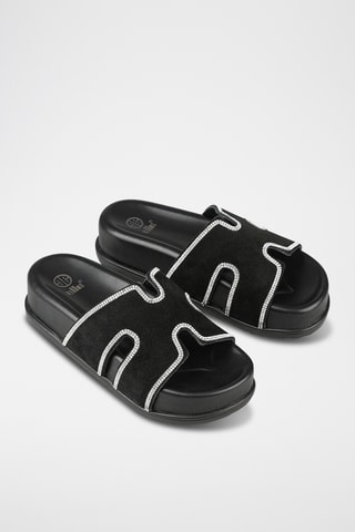 Ciabatte platform - Nero
